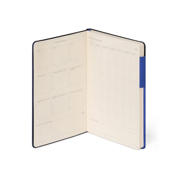 Lined Notebook with Monochrome Soft Cover - Eclectic Blue - My Notebook