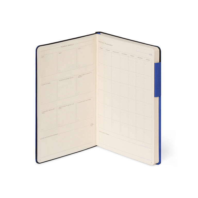 Lined Notebook with Monochrome Soft Cover - Eclectic Blue - My Notebook Lined Notebook with Monochrome Soft Cover - Eclectic Blue - My Notebook