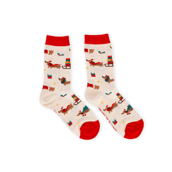 Calzini di Natale Dachshund Taglia 41-47 - It's a Match!