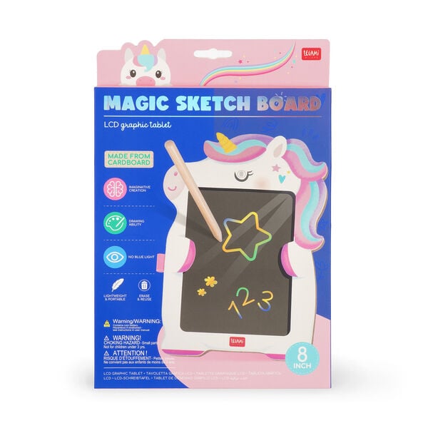 Unicorn Portable LCD Drawing Board in Cardboard - Magic Sketch Board Unicorn Portable LCD Drawing Board in Cardboard - Magic Sketch Board