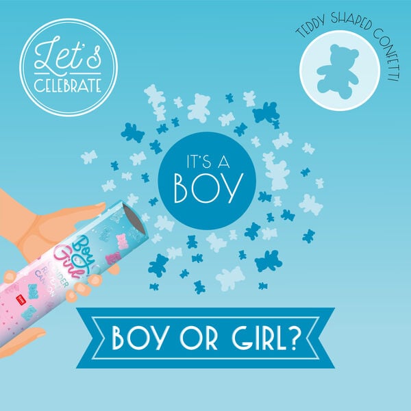 Canon à Confettis Gender Reveal - Boy or Girl? - Boy Canon à Confettis Gender Reveal - Boy or Girl? - Boy
