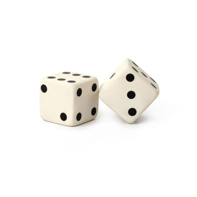 Set Of 2 Dice-Shaped Erasers