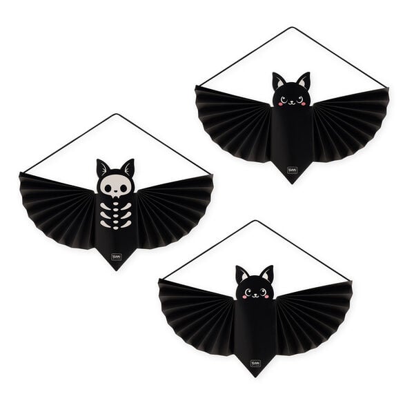 Set de 3 Adornos de Papel Colgantes - Bat Blitz Set de 3 Adornos de Papel Colgantes - Bat Blitz