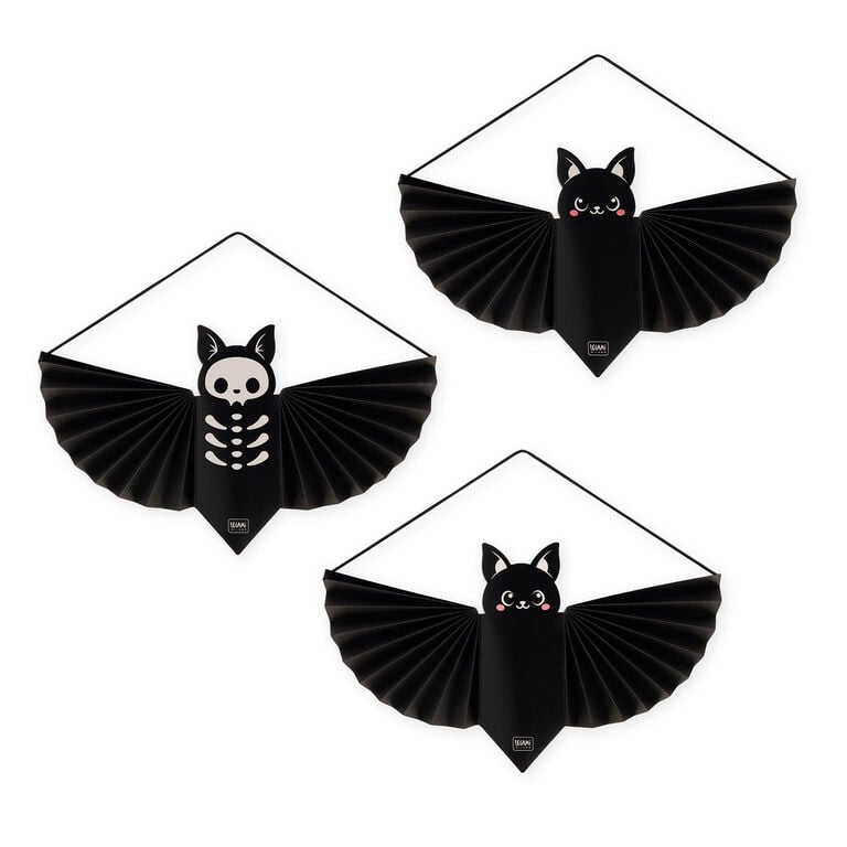 Set de 3 Adornos de Papel Colgantes - Bat Blitz Set de 3 Adornos de Papel Colgantes - Bat Blitz