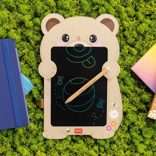Teddy Bear Portable LCD Drawing Board in Cardboard - Magic Sketch Board Teddy Bear Portable LCD Drawing Board in Cardboard - Magic Sketch Board