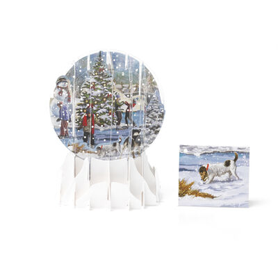 Biglietto Pop Up di Natale - Snow Globe