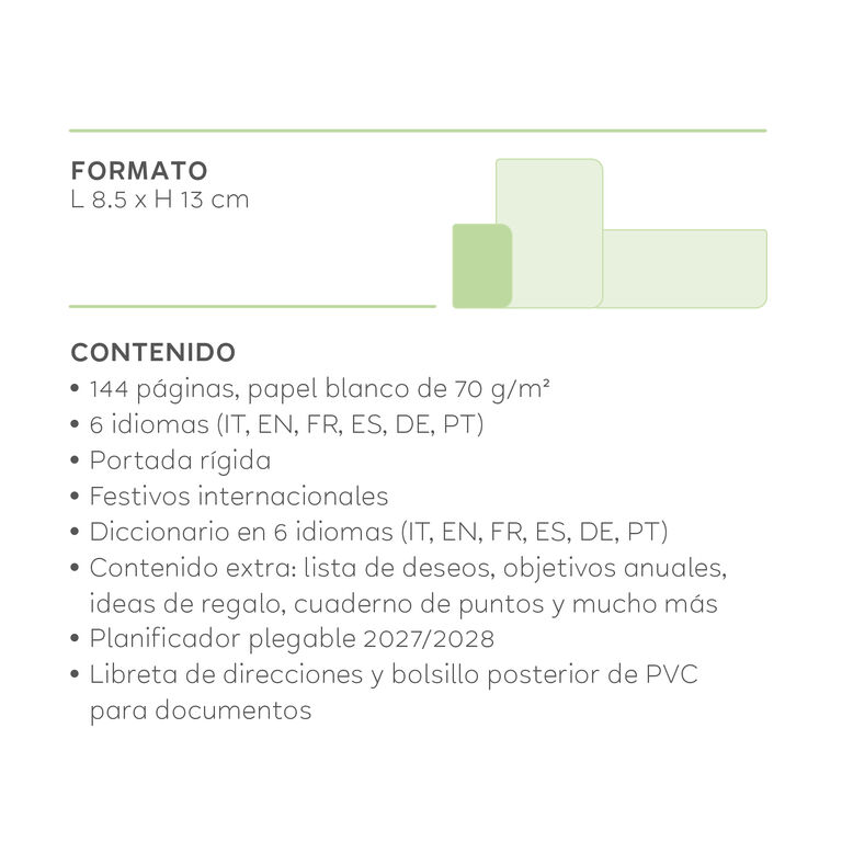 Agenda Semanal de 12 Meses Small Con Espiral 2027 - Travel Stickers Agenda Semanal de 12 Meses Small Con Espiral 2027 - Travel Stickers