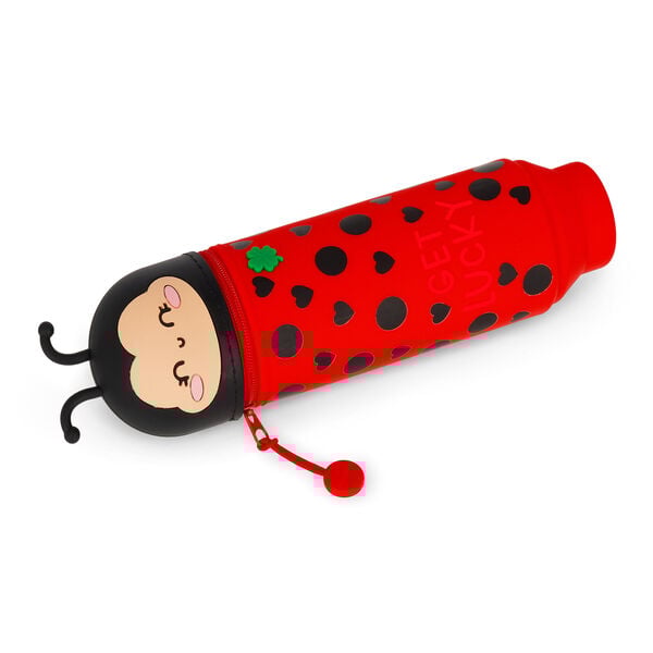 Ladybug "Get Lucky" 2-in-1 Silicone Pencil Case