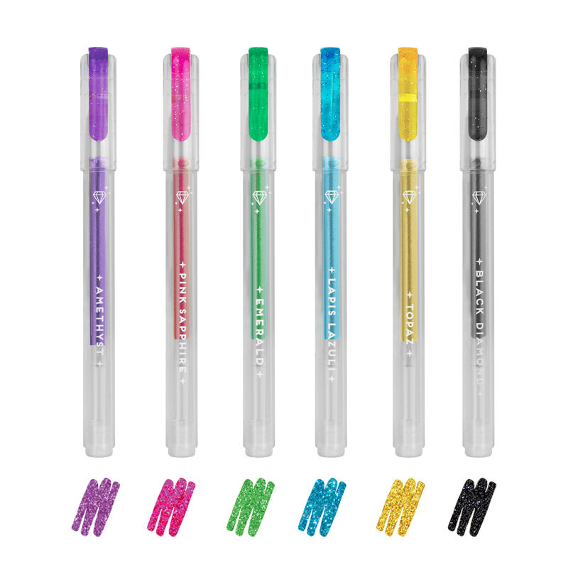 Legami Glitter Gel Pen Set of 6 Shine Like A Diamond