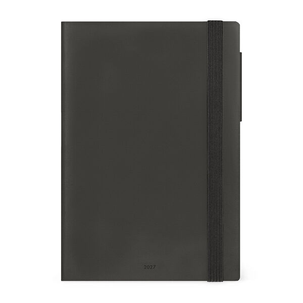 Terminplaner für 12 Monate Wochenübersicht Medium 2027 - Black Suit