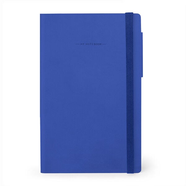 Lined Notebook with Monochrome Soft Cover - Eclectic Blue - My Notebook
