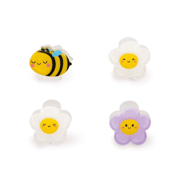 Set of 4 Bee Mini Hair Clips - Clip me up!