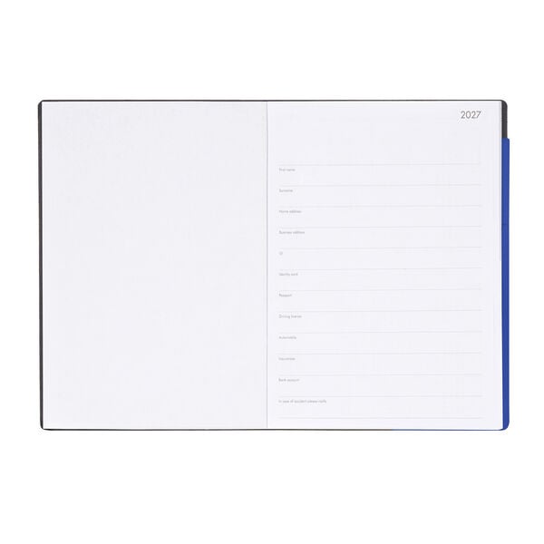 Agenda 12 Mesi Settimanale & Giornaliera Large 2027 - Eclectic Blue