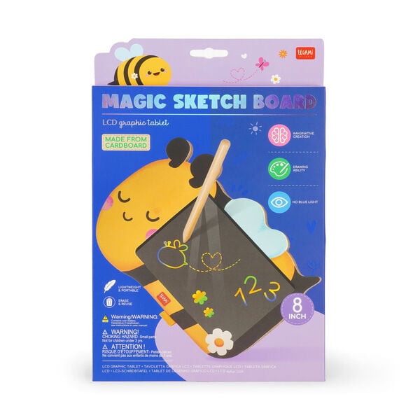 Bee Portable LCD Drawing Board in Cardboard - Magic Sketch Board Bee Portable LCD Drawing Board in Cardboard - Magic Sketch Board