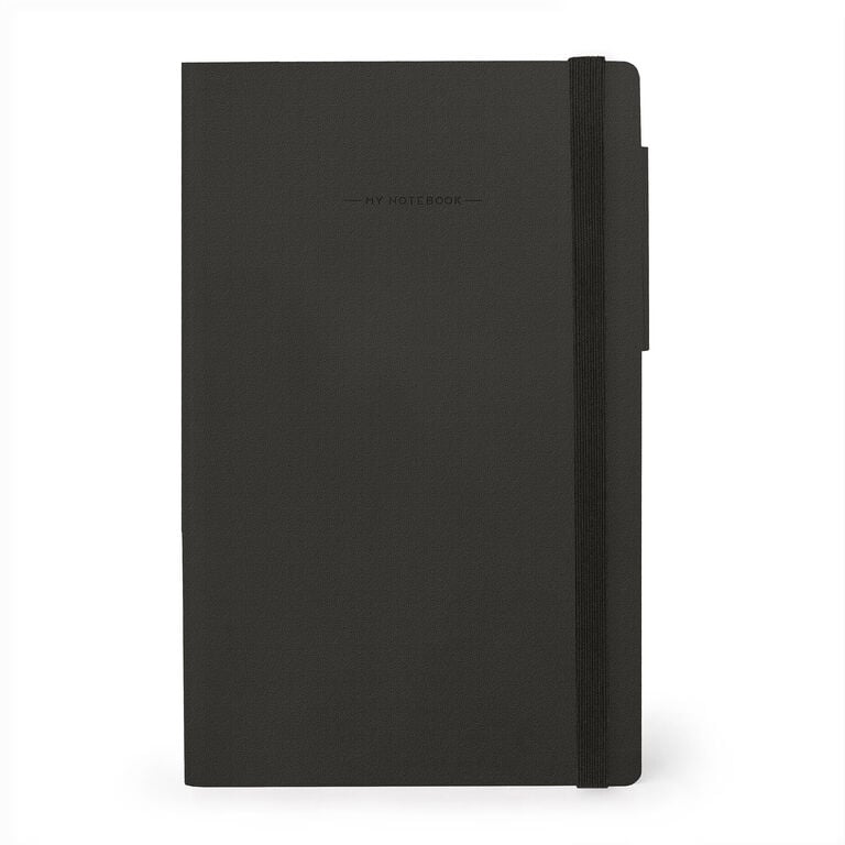 Dotted Notebook with Monochrome Soft Cover - Black Suit - My Notebook Dotted Notebook with Monochrome Soft Cover - Black Suit - My Notebook