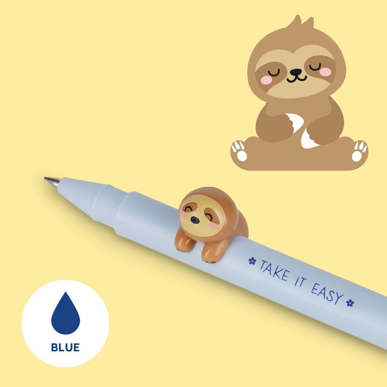 Penna Gel con Animaletto Decorativo Sloth "Take it easy" - Lovely Friends Penna Gel con Animaletto Decorativo Sloth "Take it easy" - Lovely Friends