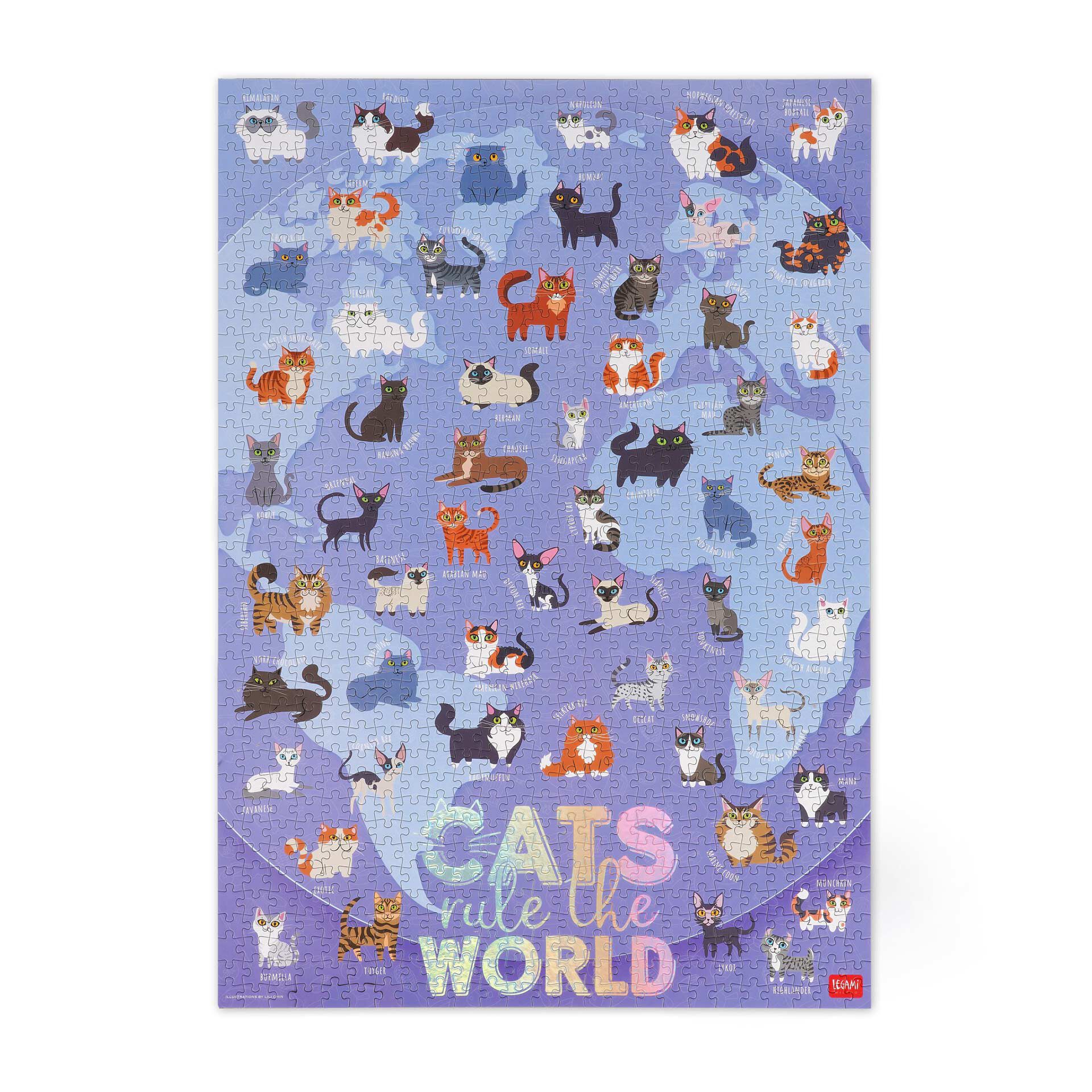 KESIMO 1000 Teile Puzzle – Fuchs Motiv 50x70 Cm, 3D-Effekt, Inkl. Poster & Buchstaben-Hilfe