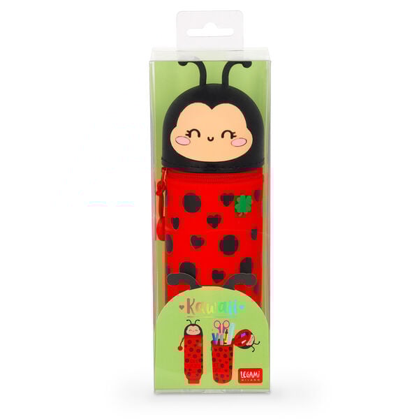 Ladybug "Get Lucky" 2-in-1 Silicone Pencil Case