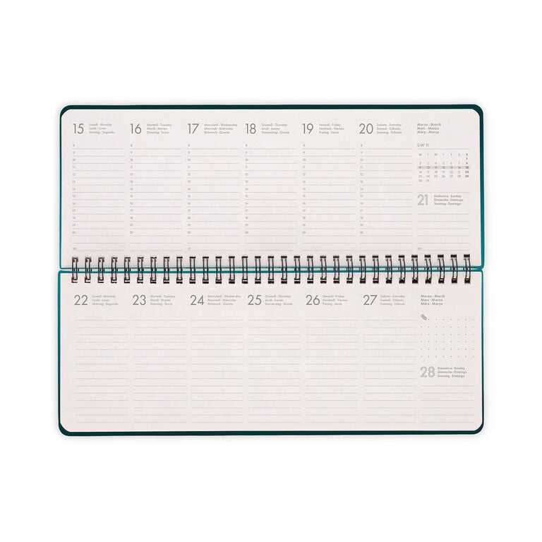 13-Month Desk Planner 2027 - Deep Teal