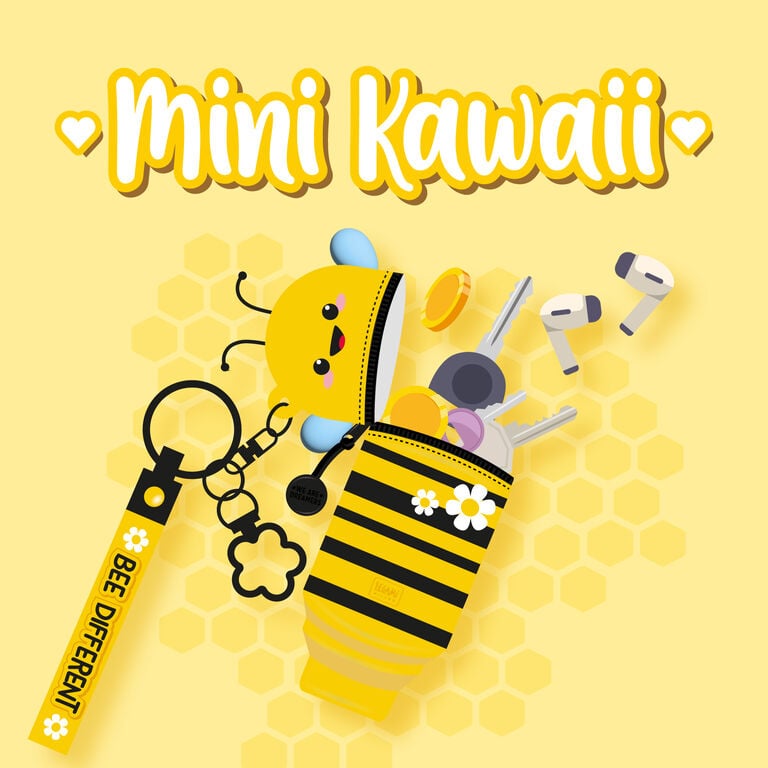 Münztasche mit Schlüsselanhänger Bee - Mini Kawaii Münztasche mit Schlüsselanhänger Bee - Mini Kawaii