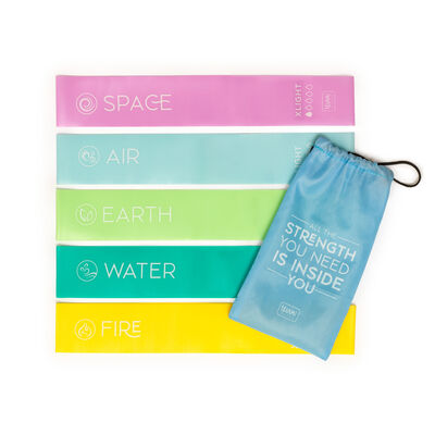 Set of 5 Fitness Resistance Bands - The Five Elements