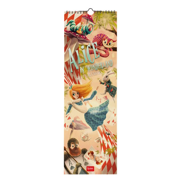 Calendario da Parete 2027 - 16 x 49 cm - Alice in Wonderland