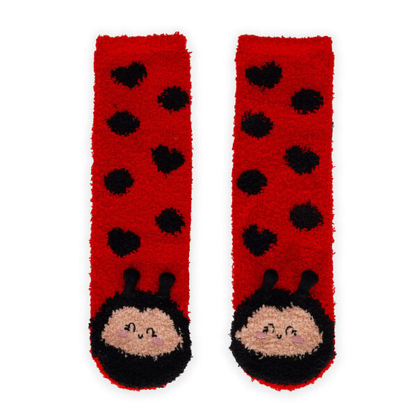 Non-Slip Ladybug Socks for Adults - It's a Match! Non-Slip Ladybug Socks for Adults - It's a Match!