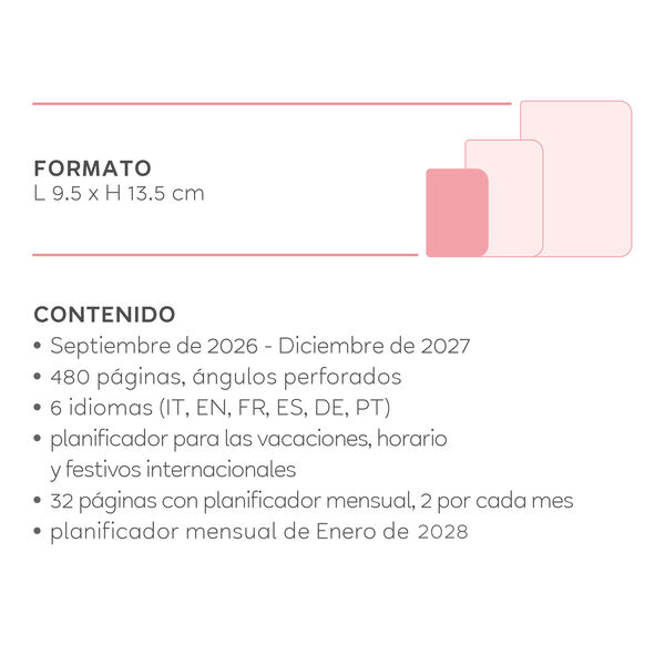 Agenda Diaria 2026/2027 16 Meses - Sunset Vibes - Small