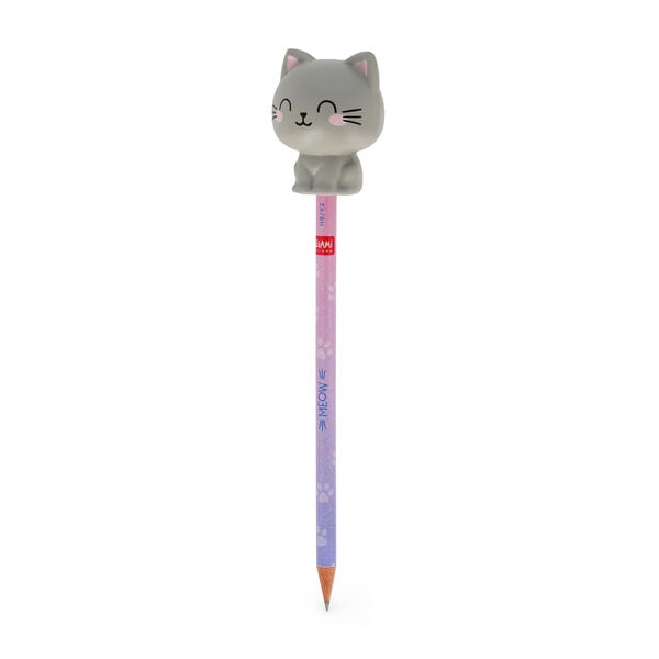 Pencil with Squishy Kitty "Be Curious" - Squeezies Pencil with Squishy Kitty "Be Curious" - Squeezies