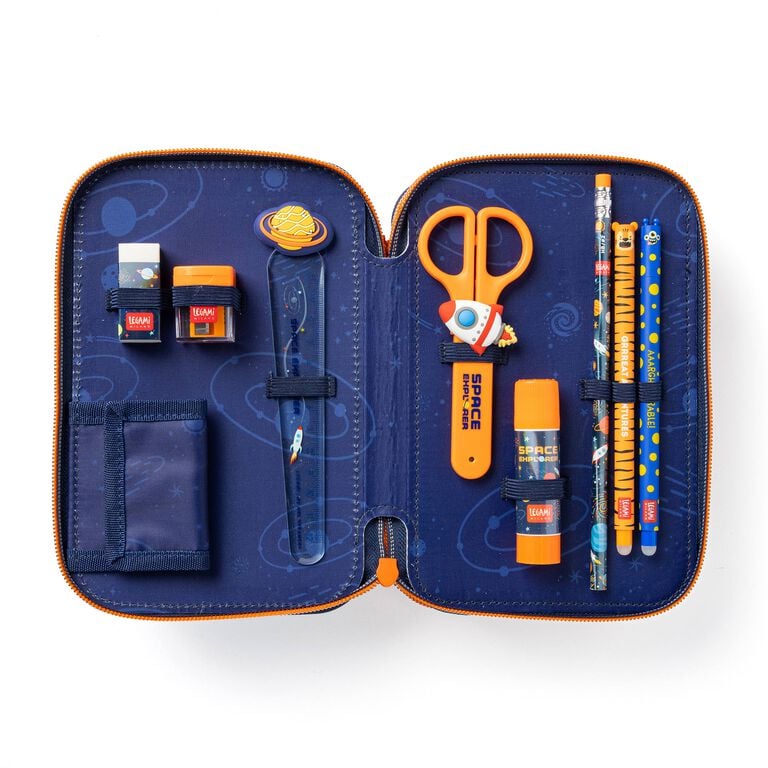 Astuccio 3 Scomparti - Space + 2 Penne Cancellabili Astuccio 3 Scomparti - Space + 2 Penne Cancellabili