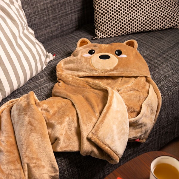 Couverture à Capuche Teddy Bear - Cosy Hugs
