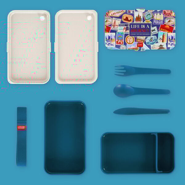 1200 ml Lunch Box - Travel Strickers - Lunch Box