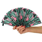 Folding Paper Fan, , zoo