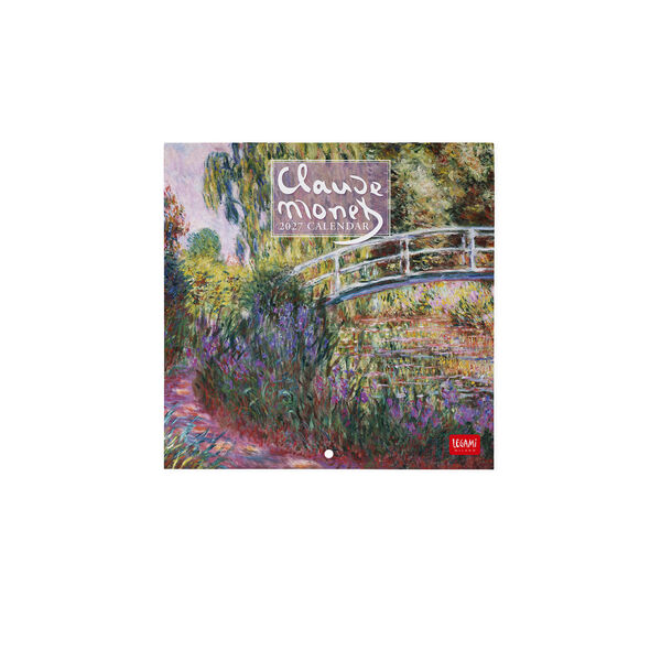 Calendario da Parete 2027 - 18 x 18 cm - Claude Monet