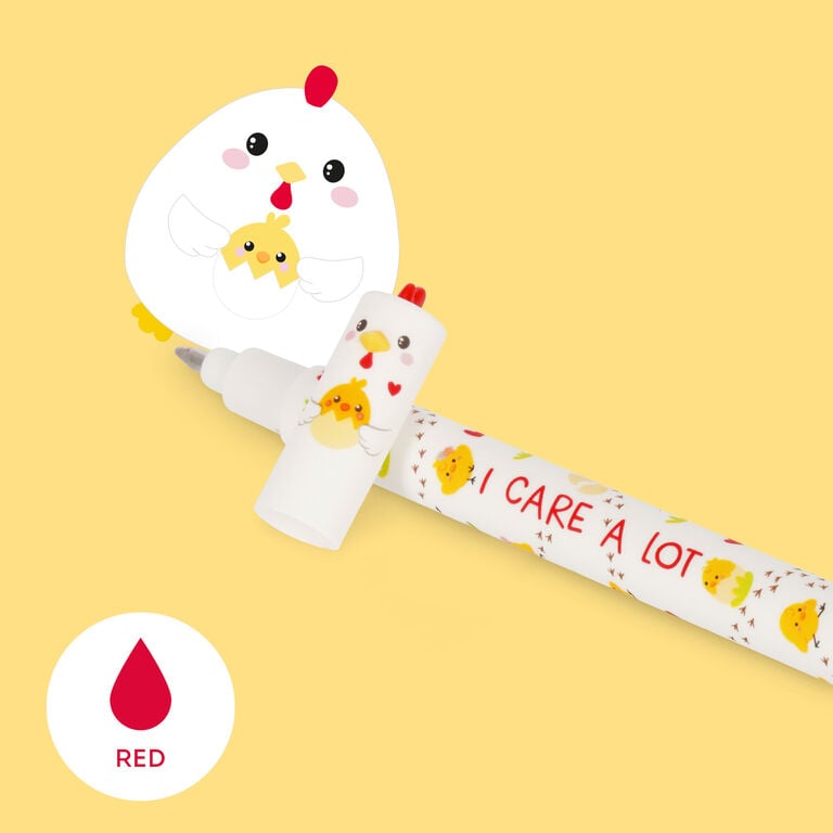 Penna Cancellabile Hen "I Care a Lot" - Erasable Pen Penna Cancellabile Hen "I Care a Lot" - Erasable Pen