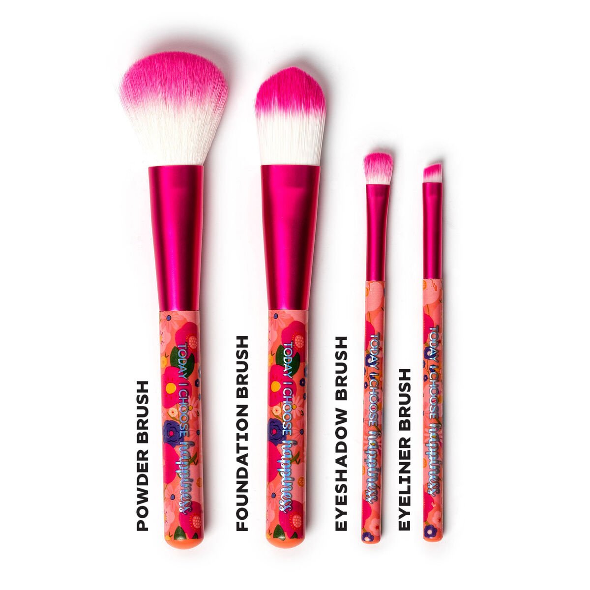 Set Of 4 Makeup Brushes - Oh My Glow!, , zoo
