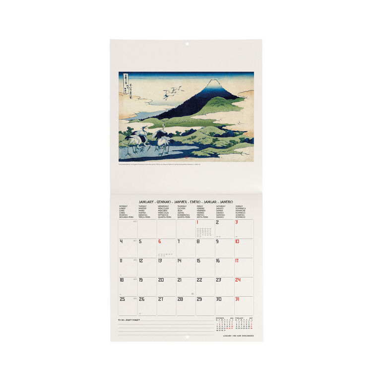 Calendario da Parete 2027 - 18 x 18 cm - Japanese School Calendario da Parete 2027 - 18 x 18 cm - Japanese School