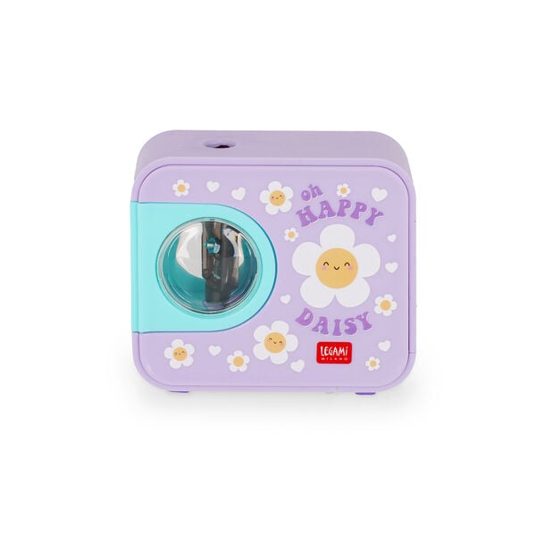 Electric Pencil Sharpener - Top of the Tip - Daisy Electric Pencil Sharpener - Top of the Tip - Daisy