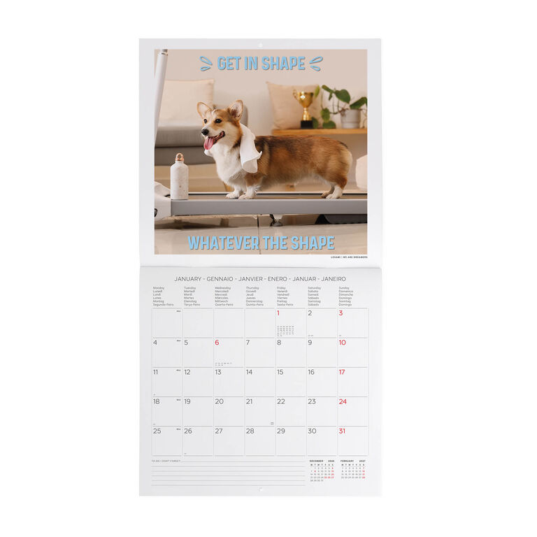 Calendario da Parete 2027 - 30 x 29 cm - Supawstar Calendario da Parete 2027 - 30 x 29 cm - Supawstar