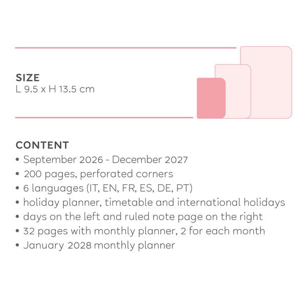16-Month Small Weekly Diary for 2026/2027 - Deep Teal - With Notebook 16-Month Small Weekly Diary for 2026/2027 - Deep Teal - With Notebook