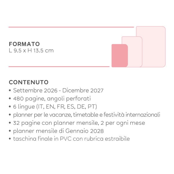 Agenda 2026/2027 Giornaliera Fotografica 16 Mesi - Panda - Small