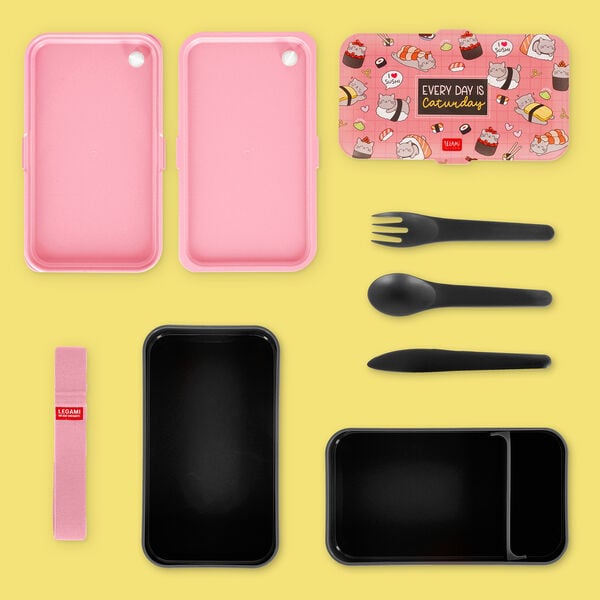 1200 ml Lunch Box - Sushi Cat - Lunch Box