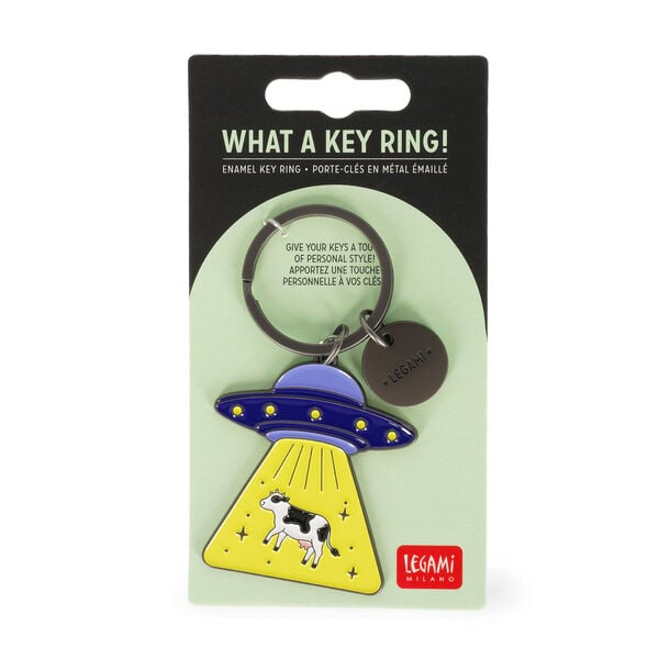 Enamel Key Chain - Space - What a Key Ring!