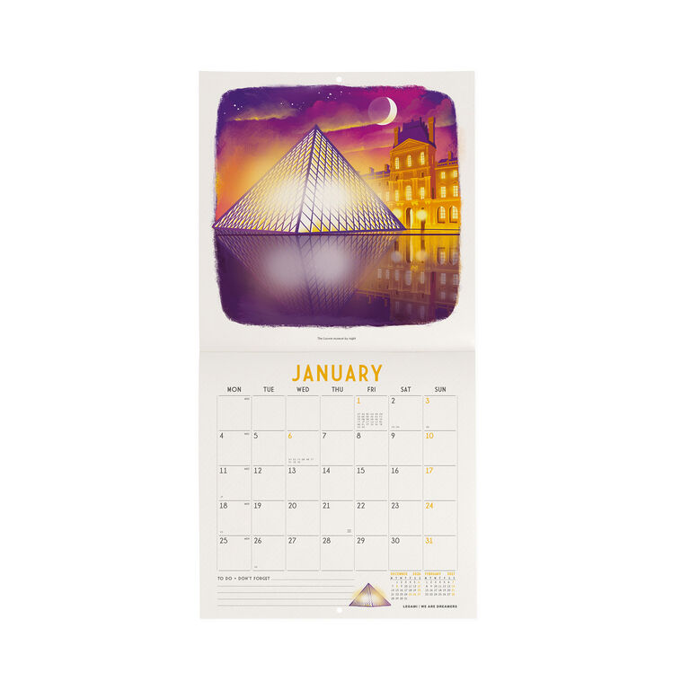 Calendario da Parete 2027 - 18 x 18 cm - Paris Calendario da Parete 2027 - 18 x 18 cm - Paris