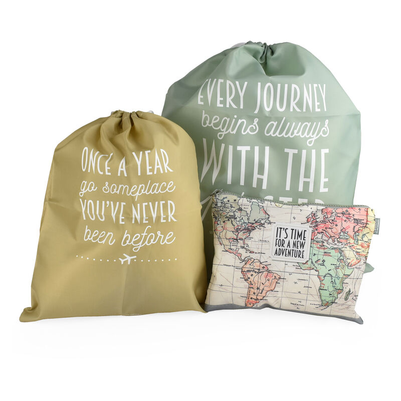Travel Bags - 3-Pouches Set MAP 