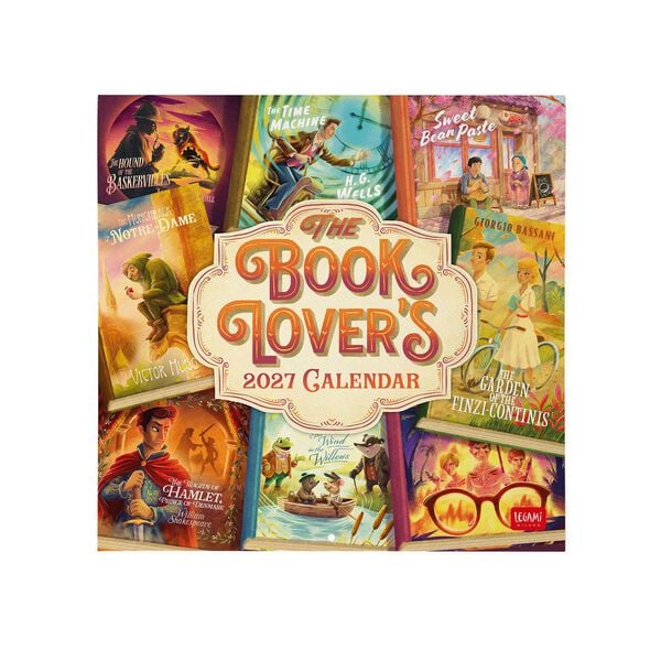 Calendario da Parete 2027 - 30 x 29 cm - Book Lover's