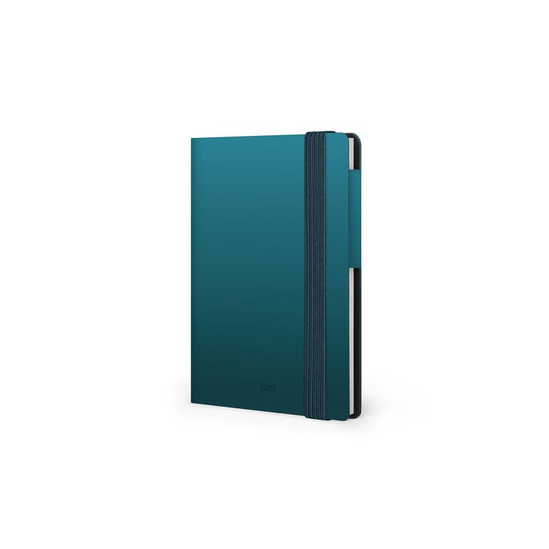 12-Month Mini Weekly Diary 2027 - Deep Teal