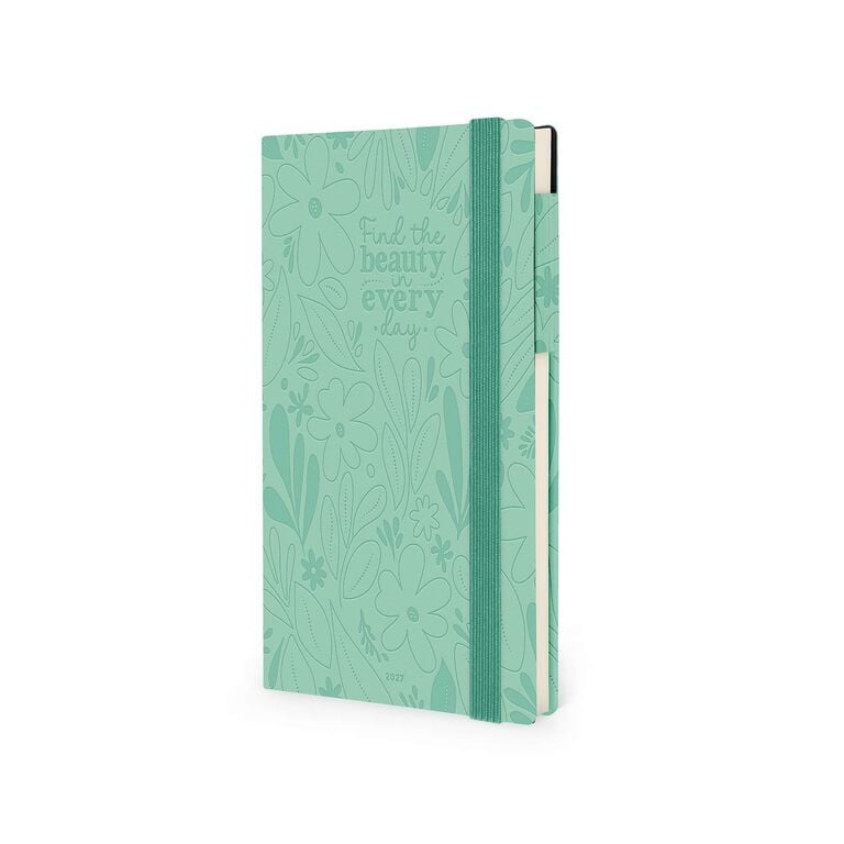 12-Month Medium Weekly Diary with Notebook 2027 - Botanic Garden