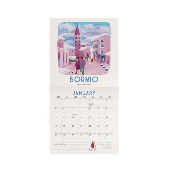 Calendario da Parete 2027 - 18 x 18 cm - Italy
