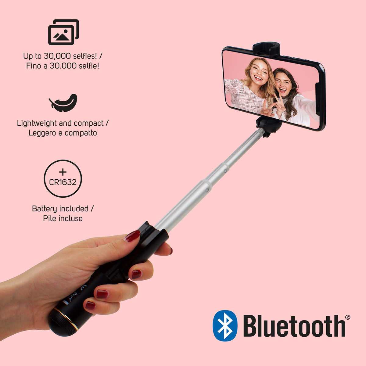 Bluetooth® Selfie Stick, , zoo